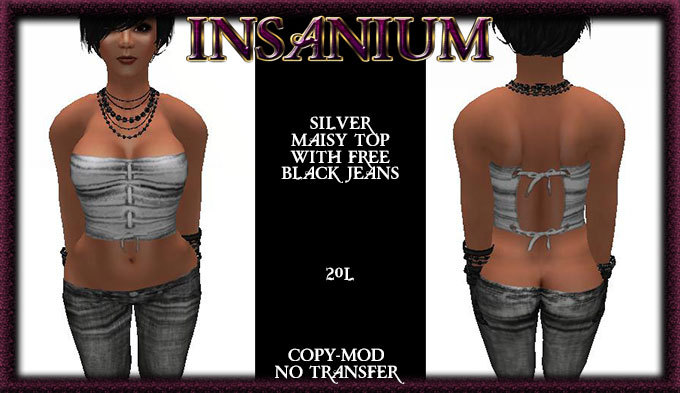 Twin pack strapped top, 1 black, 1 purple