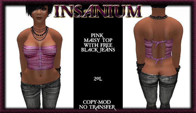Twin pack strapped top, 1 black, 1 purple
