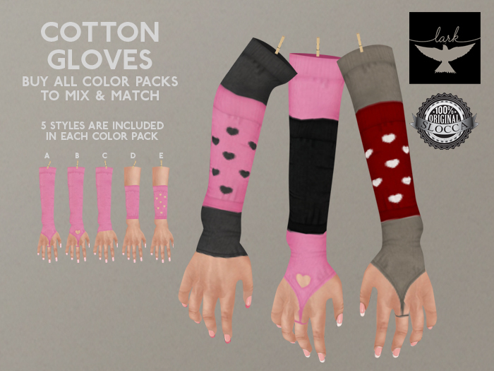 Lark - Cotton Gloves - Taupe