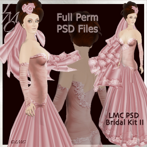 LMC Designer PSD Files - Bridal Gown Kit II - BOM