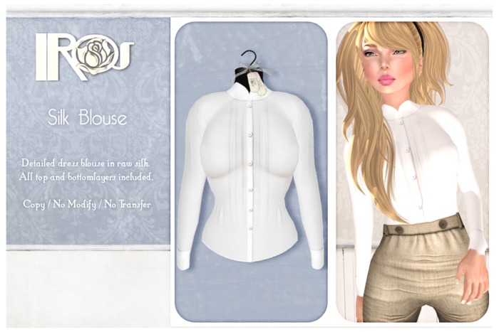 ~*IROS*~ Silk Blouse - White