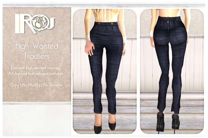 ~*IROS*~ High Waisted Trousers - Beige