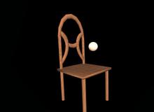 wooden chair Skulpti