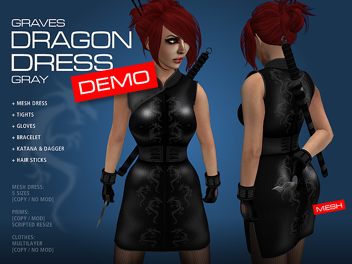 GRAVES Dragon Dress - DEMO