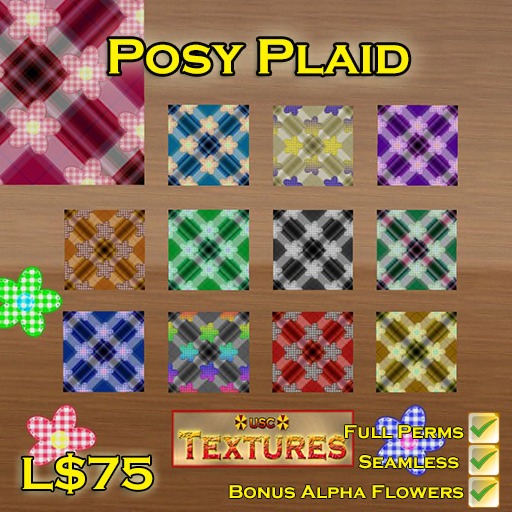 USC Textures - Posy Plaid 
