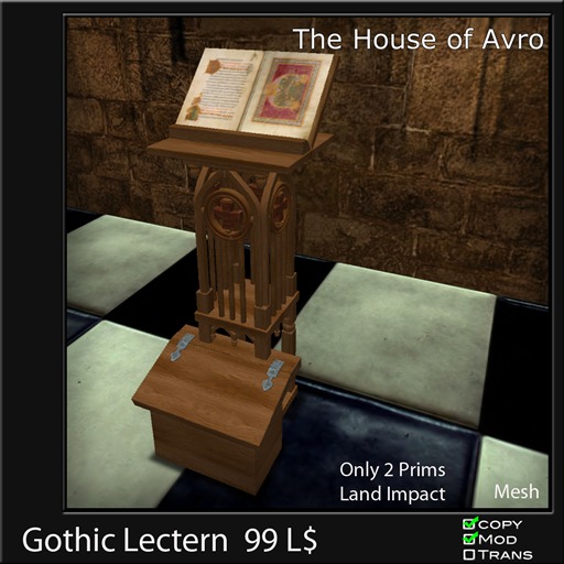 Gothic Lectern (black) boxed