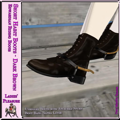 ~LP~ Edwardian Riding Boots (Boxed) Dark Brown