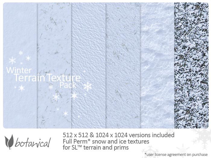 Botanical - Winter Snow Terrain Textures