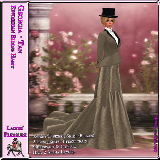 ~LP~ Georgia Edwardian Habit (Boxed) Tan
