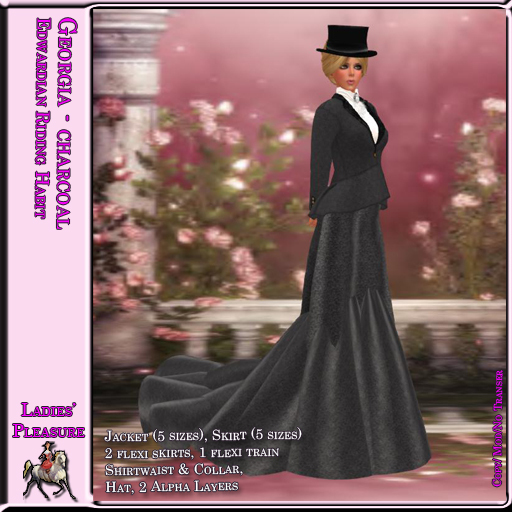 ~LP~ Georgia Edwardian Habit (Boxed) Charcoal
