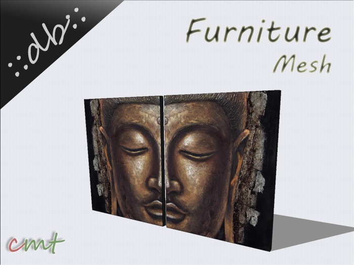 ::db furniture:: Wall decor Golden Buddha Pictures Frame set