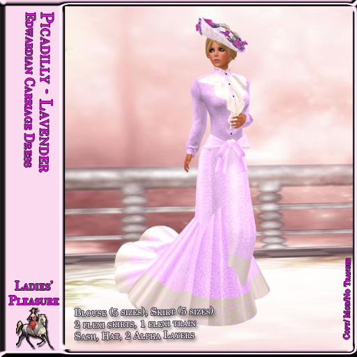 ~LP~ Piccadilly Carriage Dress (Boxed) Lavender