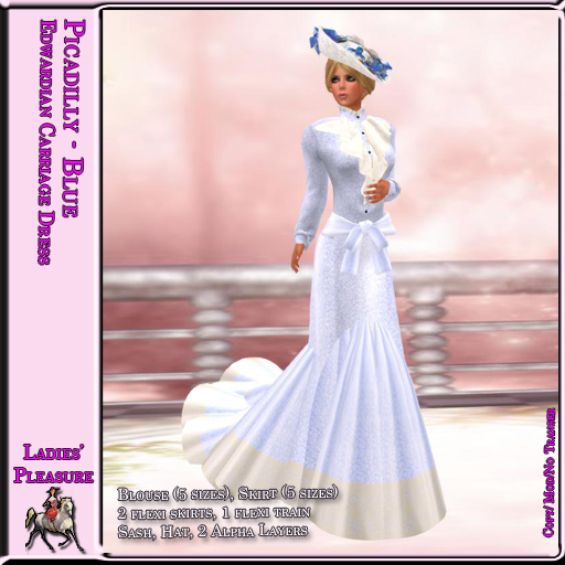 ~LP~ Piccadilly Carriage Dress (Boxed) Blue