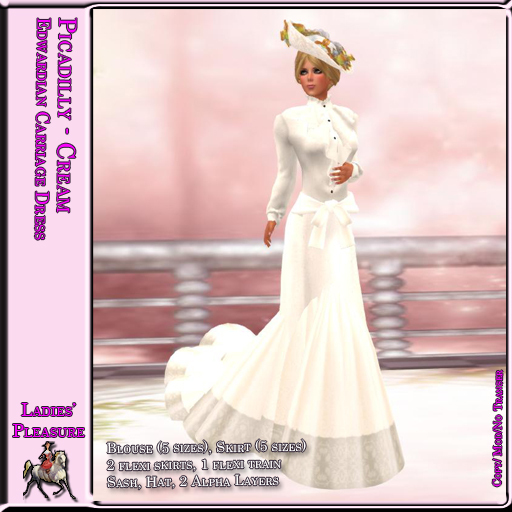 ~LP~ Piccadilly Carriage Dress (Boxed) Cream