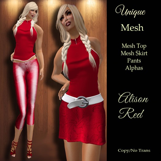 **SD** Alison Red Outfit BSM