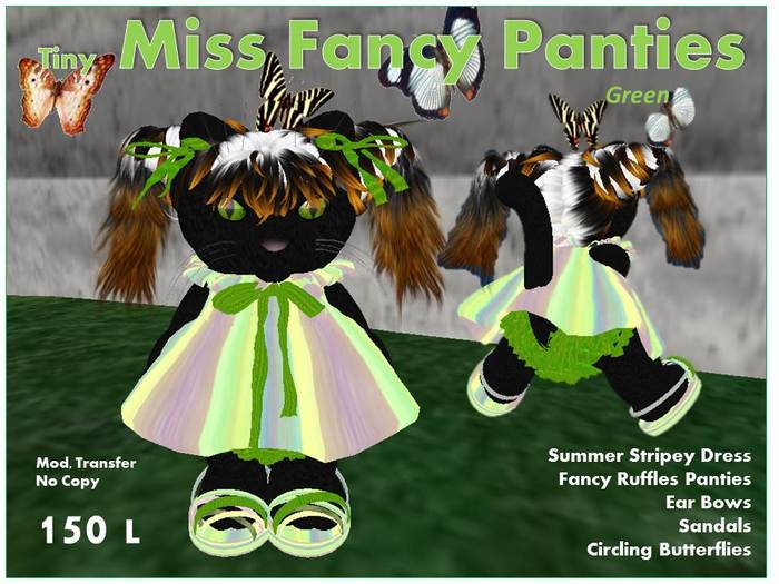 Tiny Miss Fancy Panties Green