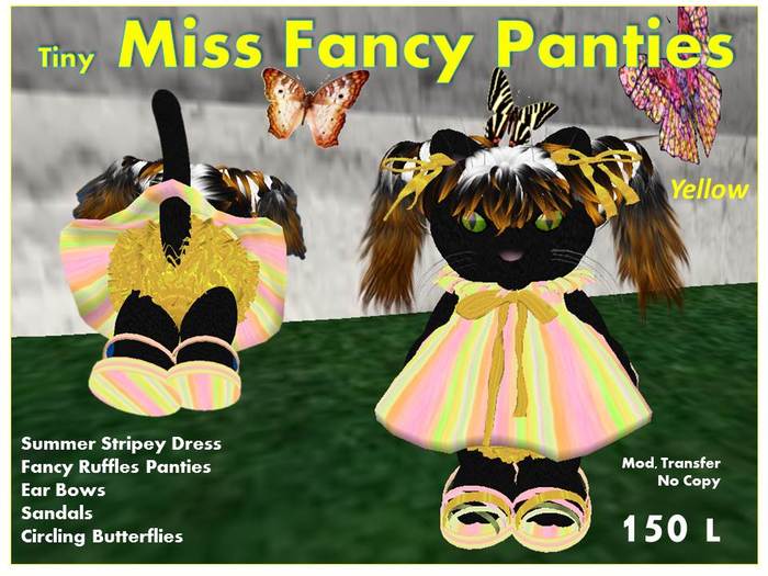 Tiny Miss Fancy Panties Yellow