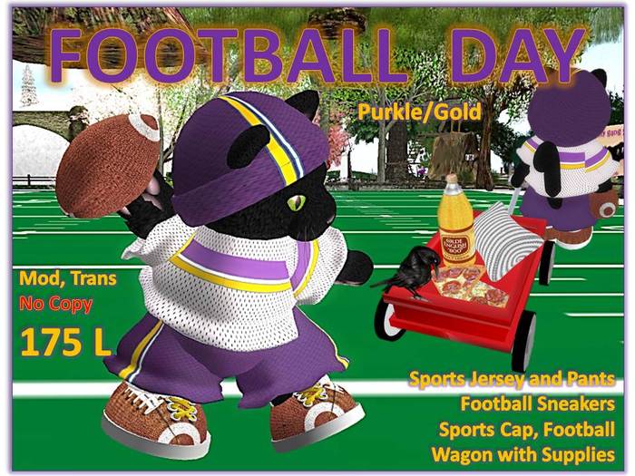 Football Day Purkle Gold Outfit