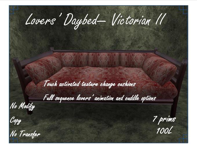 Lover's daybed- Victorian II