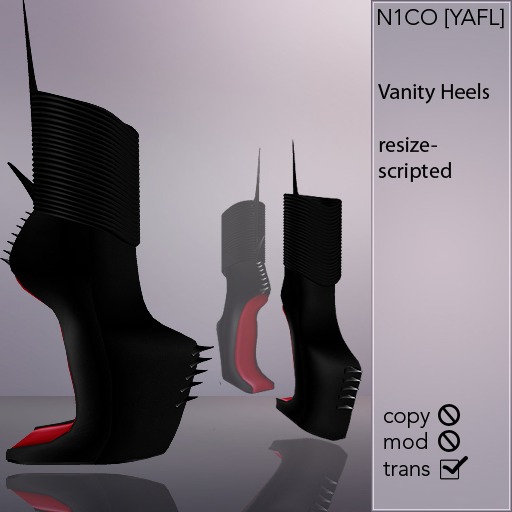 N1CO [YAFL] - Vanity Heels heel less