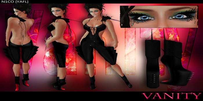 N1CO [YAFL] - Vanity Black ( boots and make up included )