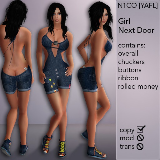 N1CO [YAFL] Girl next door + Shoes, attachments included