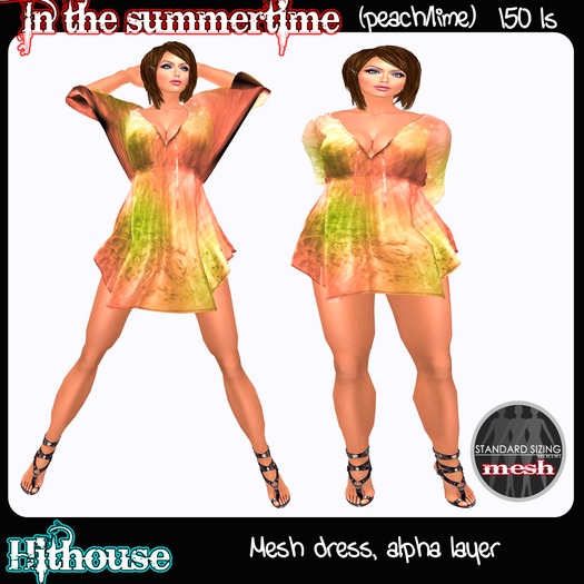 ::Hithouse:: In the summertime - peach/lime