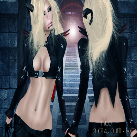 N1CO - 2Hot 4U Short Jacket black 