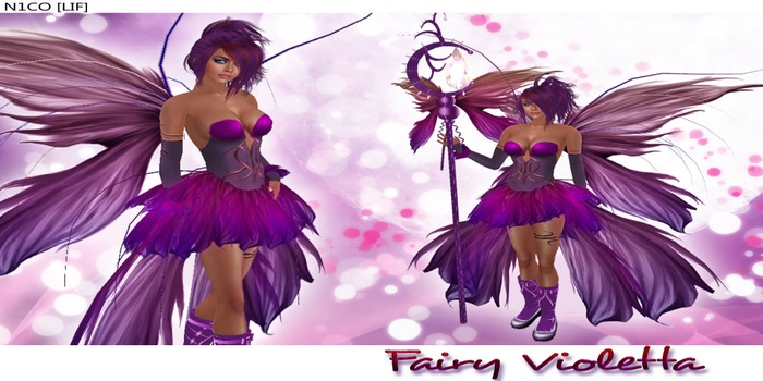 N1CO [LIF] Fairy Violetta - complet with scripted magic staff and shoes