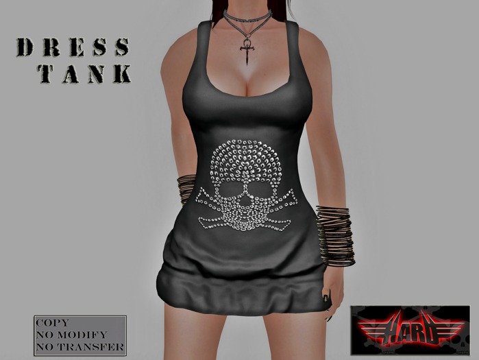 H.A.R.D _ Mesh Dress Tank _ Skull