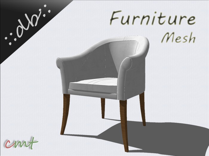 ::db furniture:: White Lounge Chair 