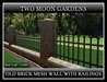 Old brick mesh wall sign