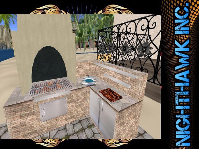 L Shaped BBQ Pit/Grilll