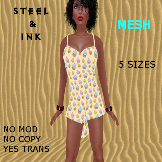 Mesh Yellow Cupcake Nightie