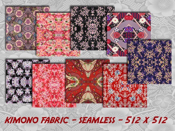 Kimono Brocade Textures Set #1