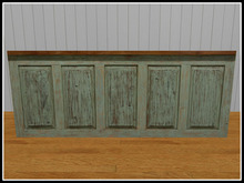 RE Country Pine Store Counter - Green - One Prim Decoration
