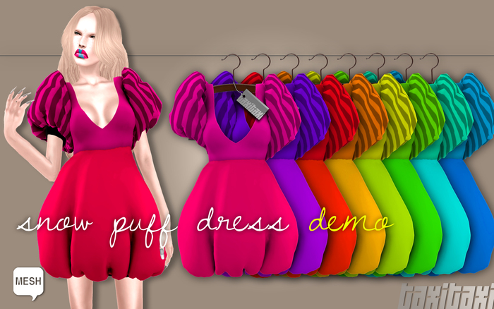 [TAXI TAXI] SNOW PUFF DRESS DEMO
