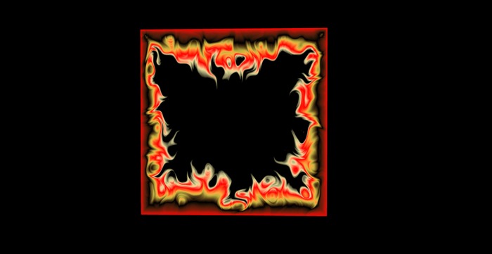 Flame swirls frame texture full perms