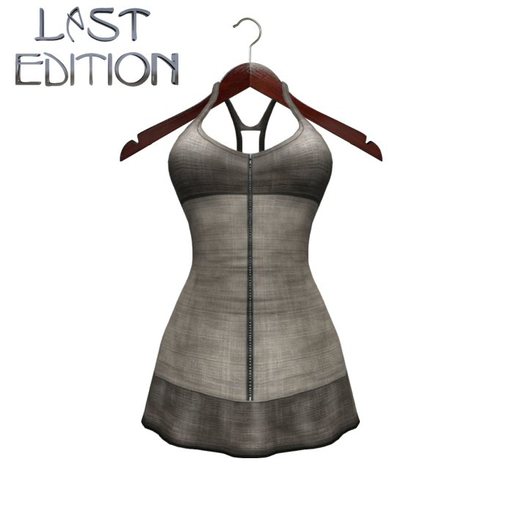 Last Edition Cream Zipper Dress