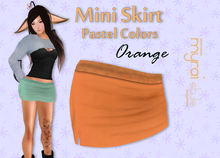Mini Skirt Pastel Colors .:Orange:. **Myrai Style**