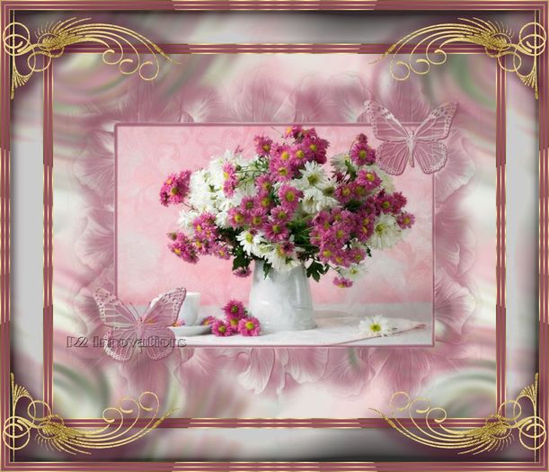 Pink Butterfly Effect Framed Art