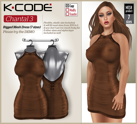 K-CODE Chantal - Rigged Mesh Dress