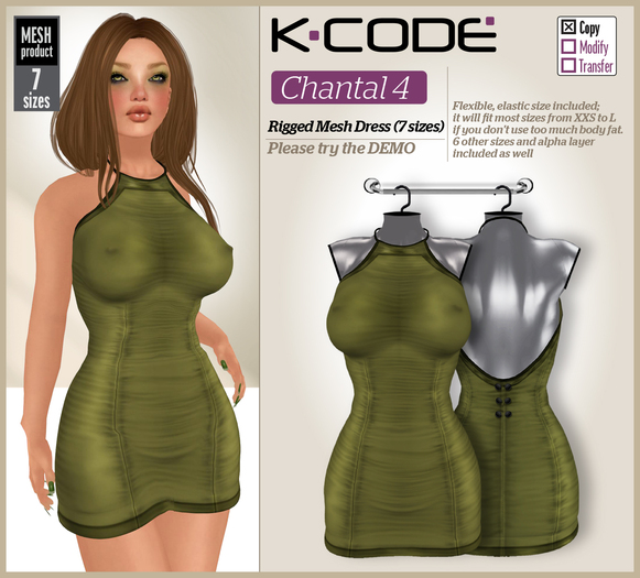 K-CODE Chantal - Rigged Mesh Dress
