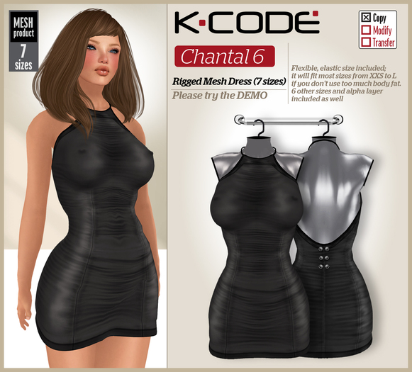 K-CODE Chantal - Rigged Mesh Dress