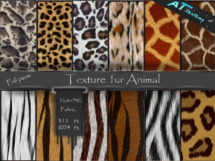 AT-Texture Fur Animal + hud texture full perm