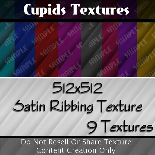 *CUPIDS TEXTURES* 9 Satin Ribbing TEXTURE