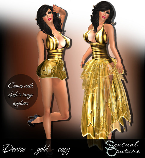 Denise dress   * gold *
