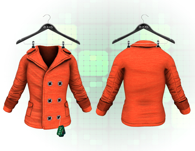 :{F.A.D.}: Sandro Buttoned Coat Orange