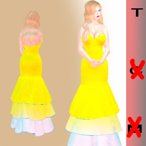 pro dress yellow