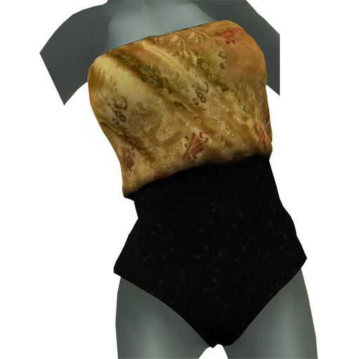 .:KosmO:. China Strapless Body - black/gold